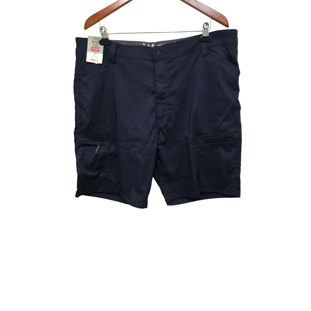 Wrangle Men's Navy Blue Silver Ridge Cargo‎ Shorts W/ Pockets Size 40